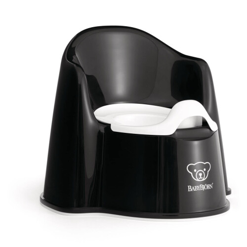 BabyBj?rn Potty Chair, Black/White