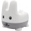 Bunny Training Potty with Back Rest, Removable Bowl & Lid (Grey) 1