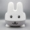 Bunny Training Potty with Back Rest, Removable Bowl & Lid (Grey) 2