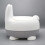 Bunny Training Potty with Back Rest, Removable Bowl & Lid (Grey) 3