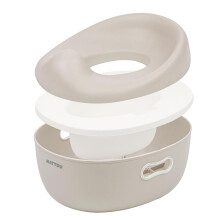 Nattou 3-in-1 Baby Potty, Toilet Seat & Step Stool ? Stylish Bathroom Trainer for Toddlers 18?30 Months Easy to Clean, Compact Design; Approx. 34 cm;