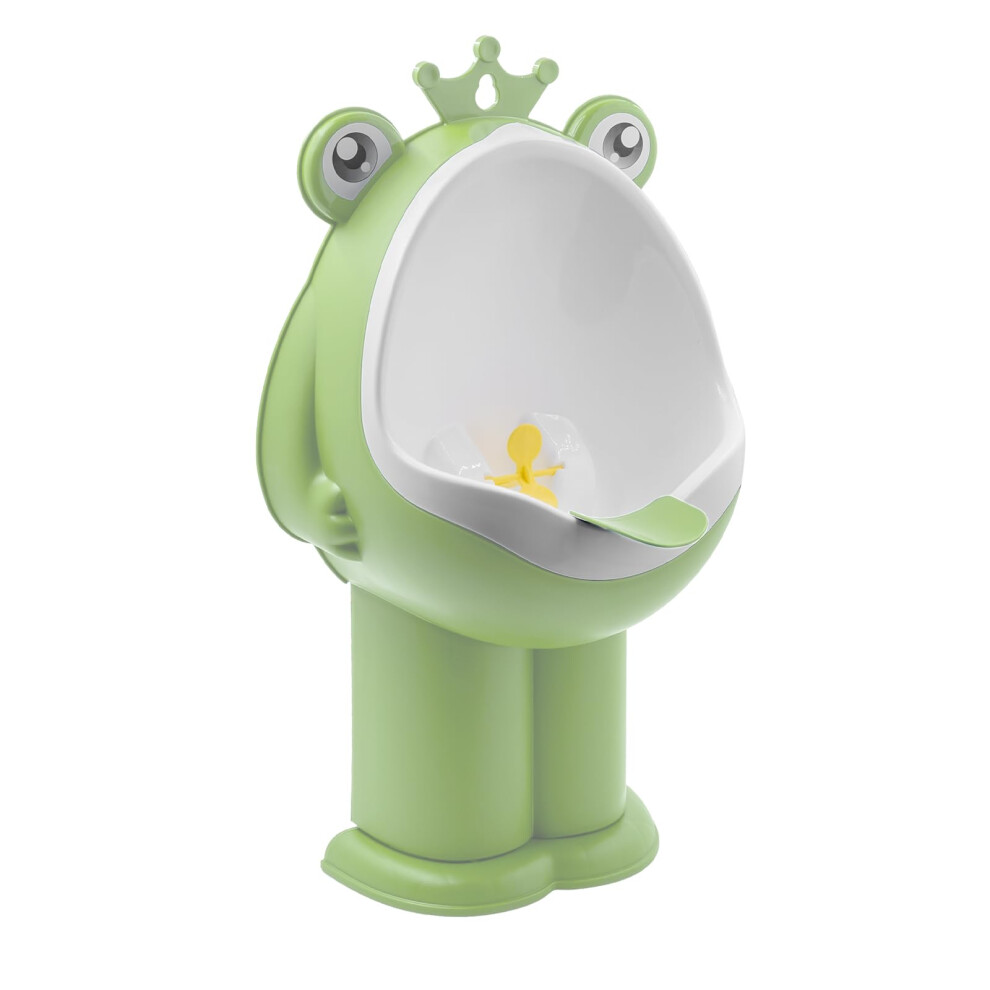 Frog Pee Training, Standing Potty Training Urinal For Boys, Urinal Kids Toddler Wall-Mounted Toilet With Funny Aiming Target, Green Tesin