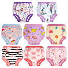 MOEMOE BABY Potty Training Pants, Toddler Training Underwear, Purple Cat, 8 Pack, 3 Years