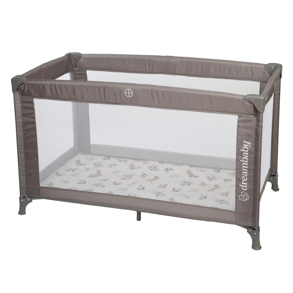 Quest Full Size Travel Cot, Lightweight, From Birth To 15Kg, Easy Fold & Compact, Travel Bag, 120Cm X 60Cm, Custom Mattress Included Dreambaby