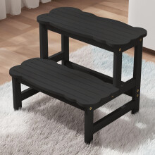 COSYLAND Kids Step Stool for Bathroom - Wodden Two Step Stools 300 lbs Capacity with Safety Non-Slip Pads - Cute Toddler Step Stool for Toilet