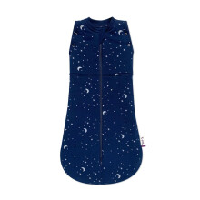 Sweet Dreamers, Baby Sleep Bag and Swaddle for Newborns | 0-3 months, 2.5 TOG | Soft Organic Cotton Fabric Baby Sleeping Bag | Blue Moon and Stars