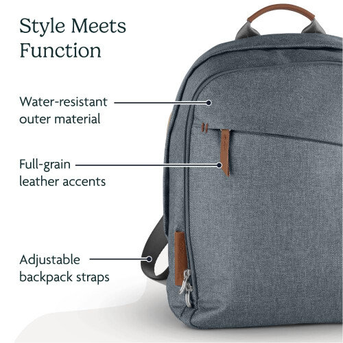 UPPAbaby UPPAbaby Changing Backpack - GREGORY (blue melange/saddle leather) 2