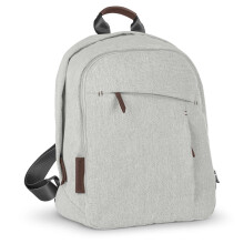 UPPAbaby Changing Backpack -Anthony (White and Grey Chenille/Chestnut Leather)