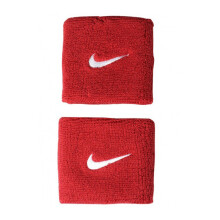 (One Size, Red) Nike Unisex Adults Swoosh Wristband (Set Of 2)