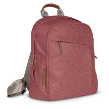 UPPAbaby Unisex Baby Changing Backpack, Lucy (Rosewood M?lange/Saddle Leather)