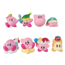 (Sword) 8pcs Kirby Mini Figure Set Car Doll Cake Baking Ornament Anime Models Kids Gifts