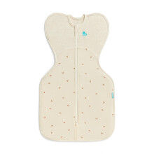 Love To Dream Swaddle UP, Newborn 2.2-3.8 kg - Twigs Oatmeal, Snug Fit, Supports Healthy Sleep Routine, 1.5 TOG For Mild Temps (18-22C),