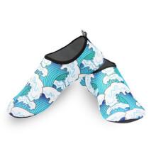 (Blue Waves,40-41 Foot Length=25cm)Calzini acqua asciugatura rapida scarpe acqua spiaggia surf nuoto muta antiscivolo adulti bambini