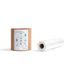 LOCKSMELL Nappy Bin Liner (100m) Compatible with Tommee Tippee Sangenic & Other Nappy Bin Cartridges| Equivalent to 8 Sangenic Refills + REFILL TUBE