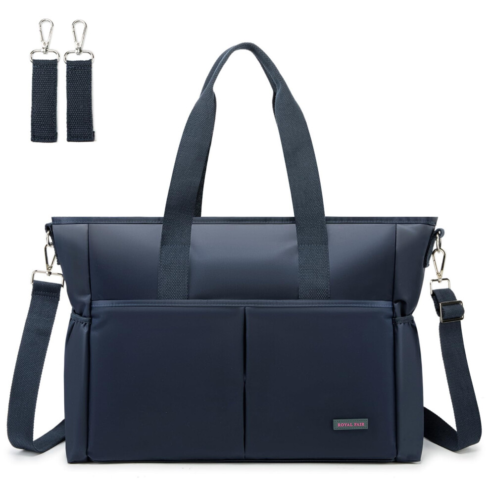 Nappy Changing Bags, Baby Changing Bag For Mom And Dad Portable Messenger Tote Bag With Pram Clips, Maternity Diaper Bag Travel Tote Bag Royalfair