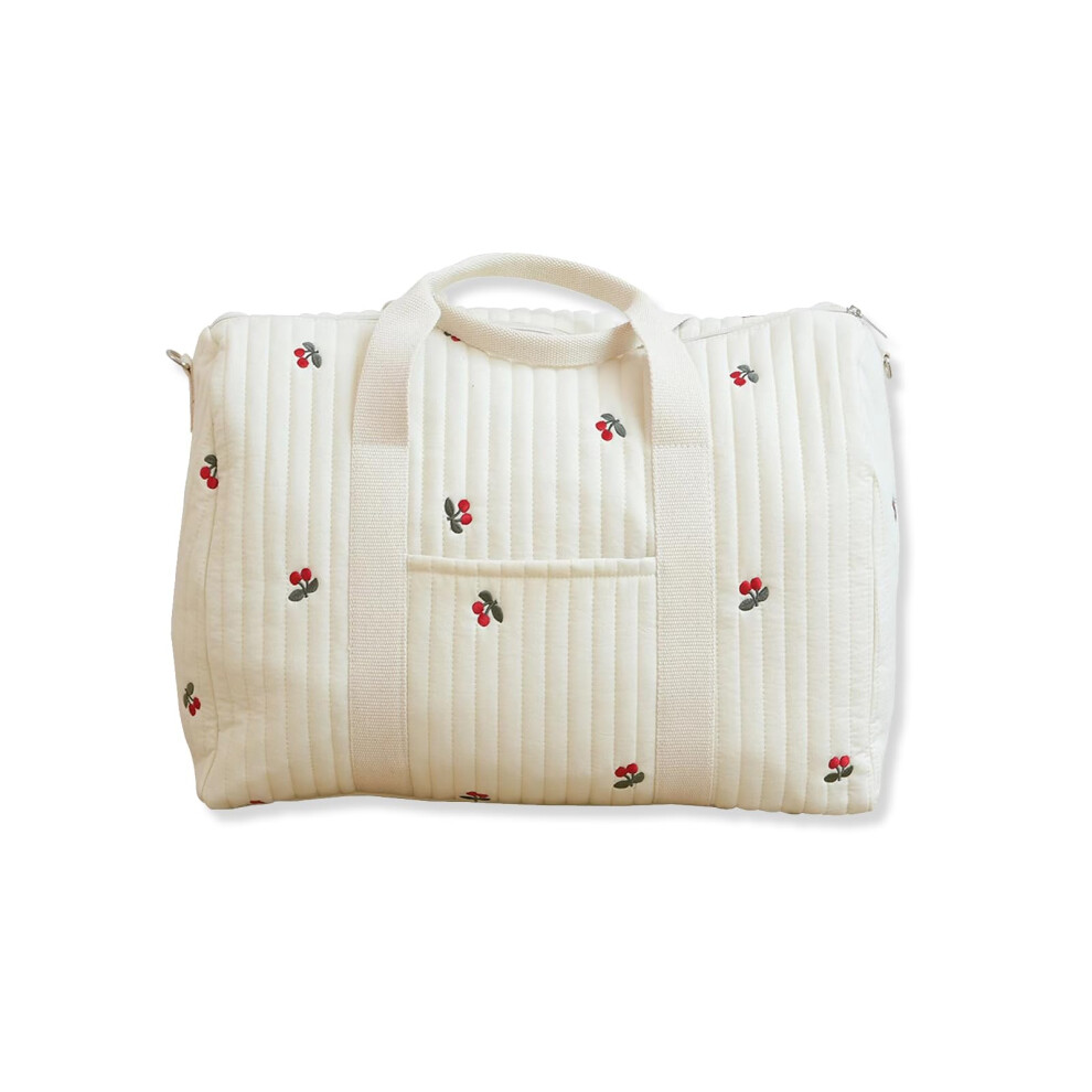 Large Capacity Embroidery Baby Changing Tote Bag,Lightweight Travel Duffel Bag Satchel Messenger Bag Nappy Changing Bag Diaper Bag With Sonarin