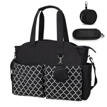 comeder Nappy Changing Bags, Multifunctional Nappy Tote Bag for Mom and Dad, Large Capacity Waterproof Baby Changing Bags with Pacifier Bag for Diaper