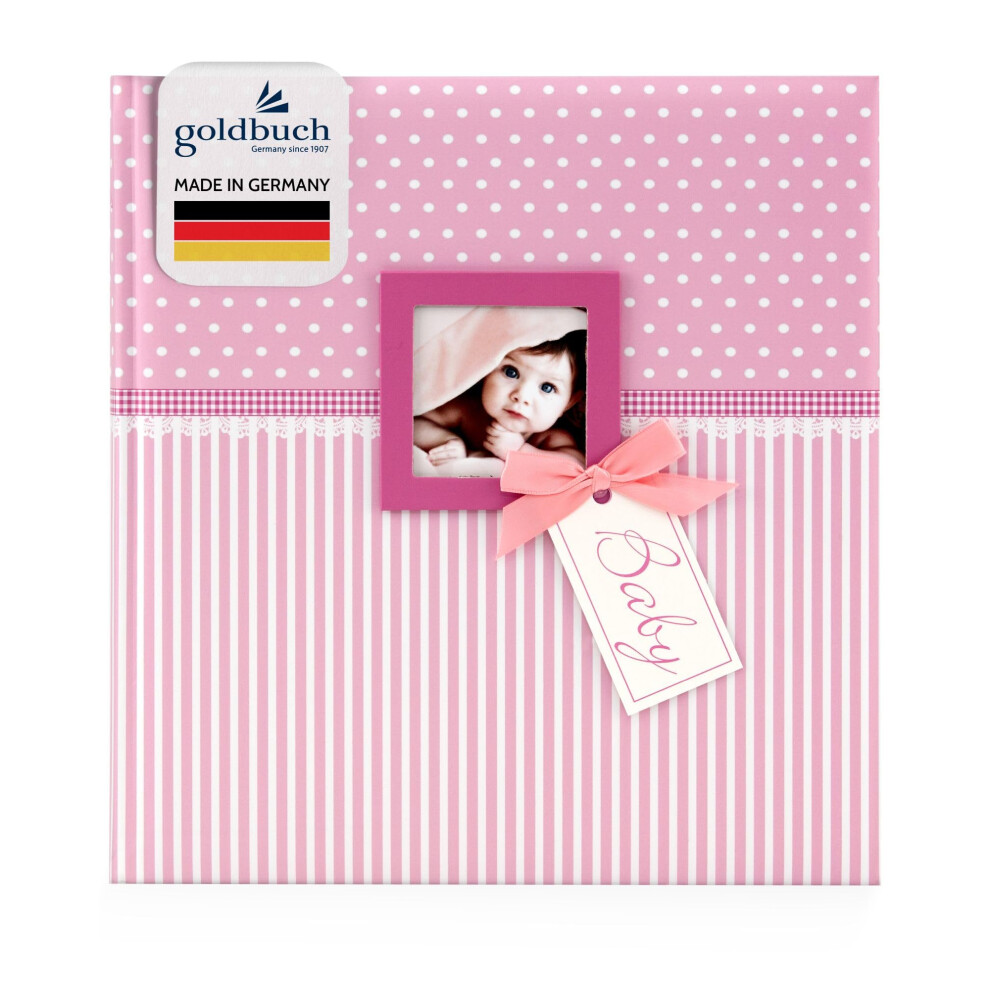 Baby Album With Window Cut-Out, 30X31 Cm Pink Goldbuch