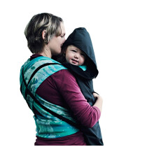 - Babywearing All-Weather Waterproof Sling and Baby Carrier Cover (Plain Black) - Rain Cover with Fleece Lining, Universal Fit, Fits Front & Back