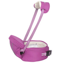 Ergonomic Hipseat Baby Carrier with Shoulder Strap, Waist Stool Seat for Carrying Baby Toddlers, Light Weight and Labor Saving-Purple
