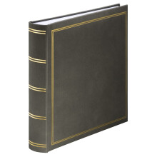 Hama London Photo Album, Jumbo Scrapbook, 80 White Pages, 320 Photos, Grey