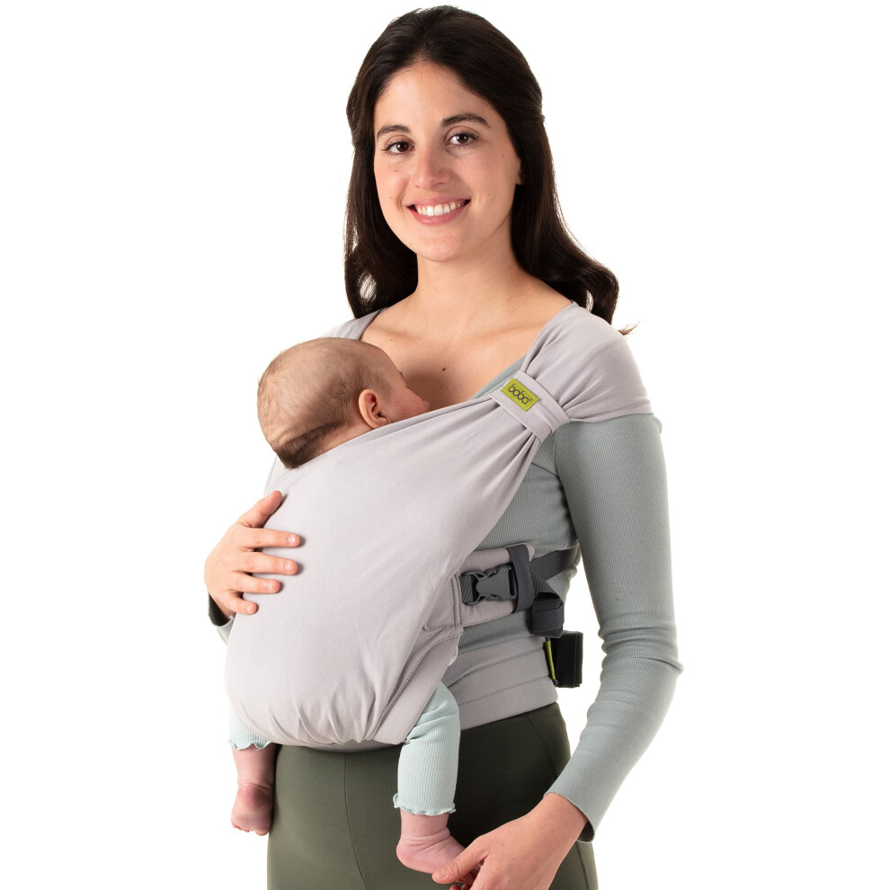 Bliss Pre-Wrapped Baby Carrier With Buckle - Newborn To 7-35 Lbs Breathable & Easy To Adjust Hybrid Infant Sling & Toddler Carrier - Light Boba