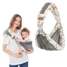 Portable Breathable Baby Sling 3D Mesh Fabric Wrap Carrier Adjustable Sling Easy Toddler Carrier Comfortable Baby Wrap Carrier for Newborn Up to 3-36