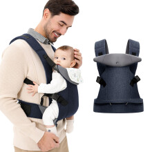 Baby Carriers from Newborn Ergonomic Toddlers Carrier Front & Back Carry Baby Holder Carrier Sling for Toddlers 3-36 Months (3-15kg) Dark Blue