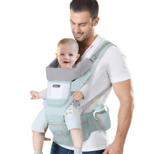 Baby Carrier with Hip Seat Ergonomic Toddler Carriers Backpack Baby Shoulder Carrier Adjustable Front and Back Carry for Newborn 3 Months to 3 Years(7