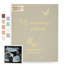 HuBorns - My Pregnancy Journal to Capture Every Moment Week by Week with Space for Photos and Ultrasounds, Pregnancy Diary to Keep the Most Special