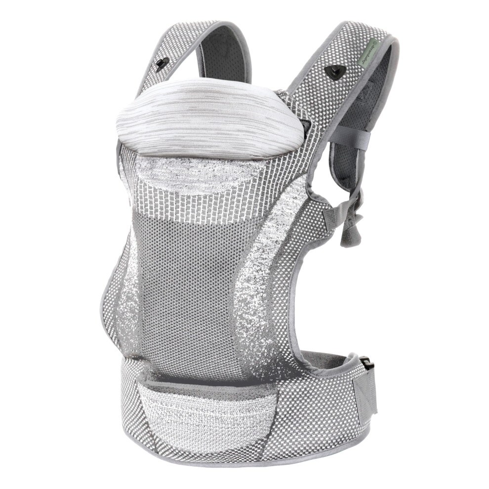 Dreambaby Inspire 3-Position Baby Carrier, Front & Backpack Style, Breathable Knit Fabric, Comfortable Head Support, Built In Storage Bag For Parents