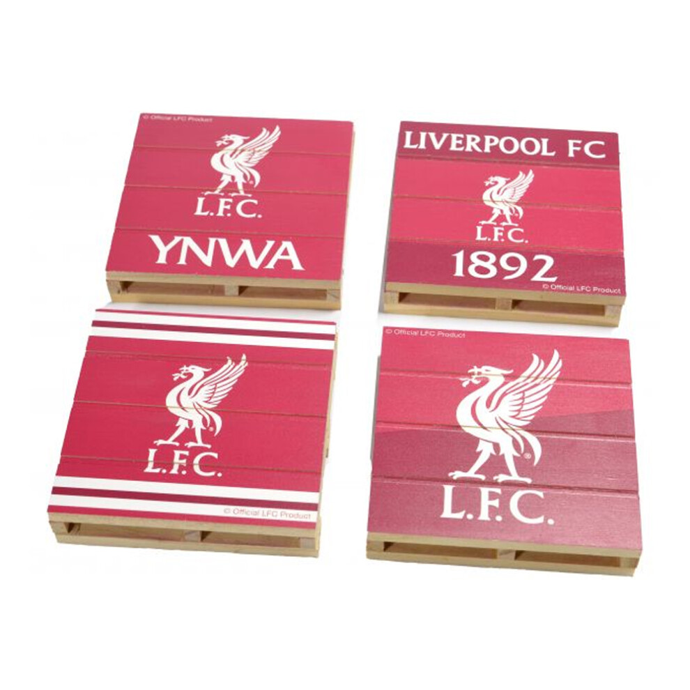 Liverpool Fc Pallet Coaster Set (Pack Of 4) Red