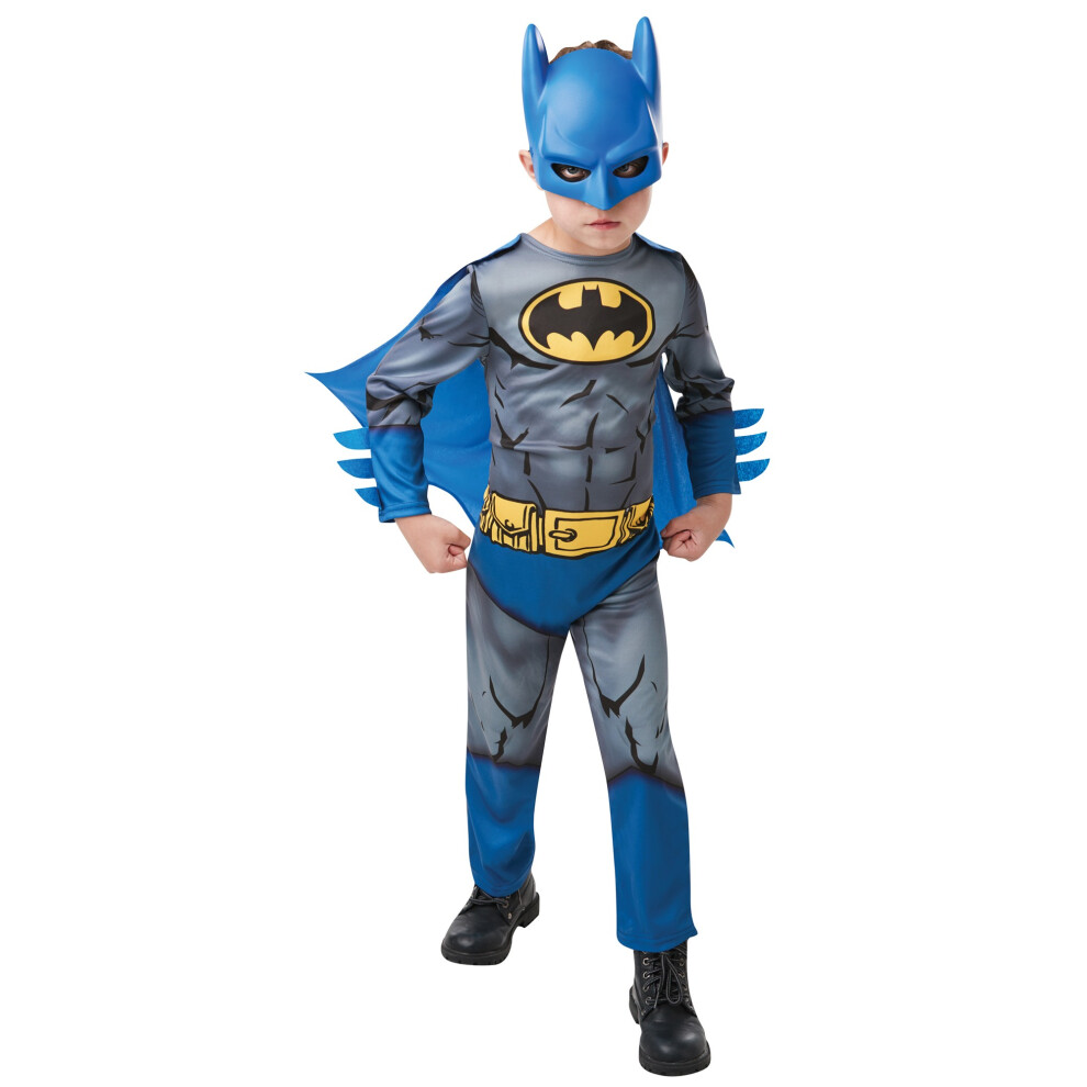 Batman (5-6 Years, ) Boys Core Costume Blue/Grey