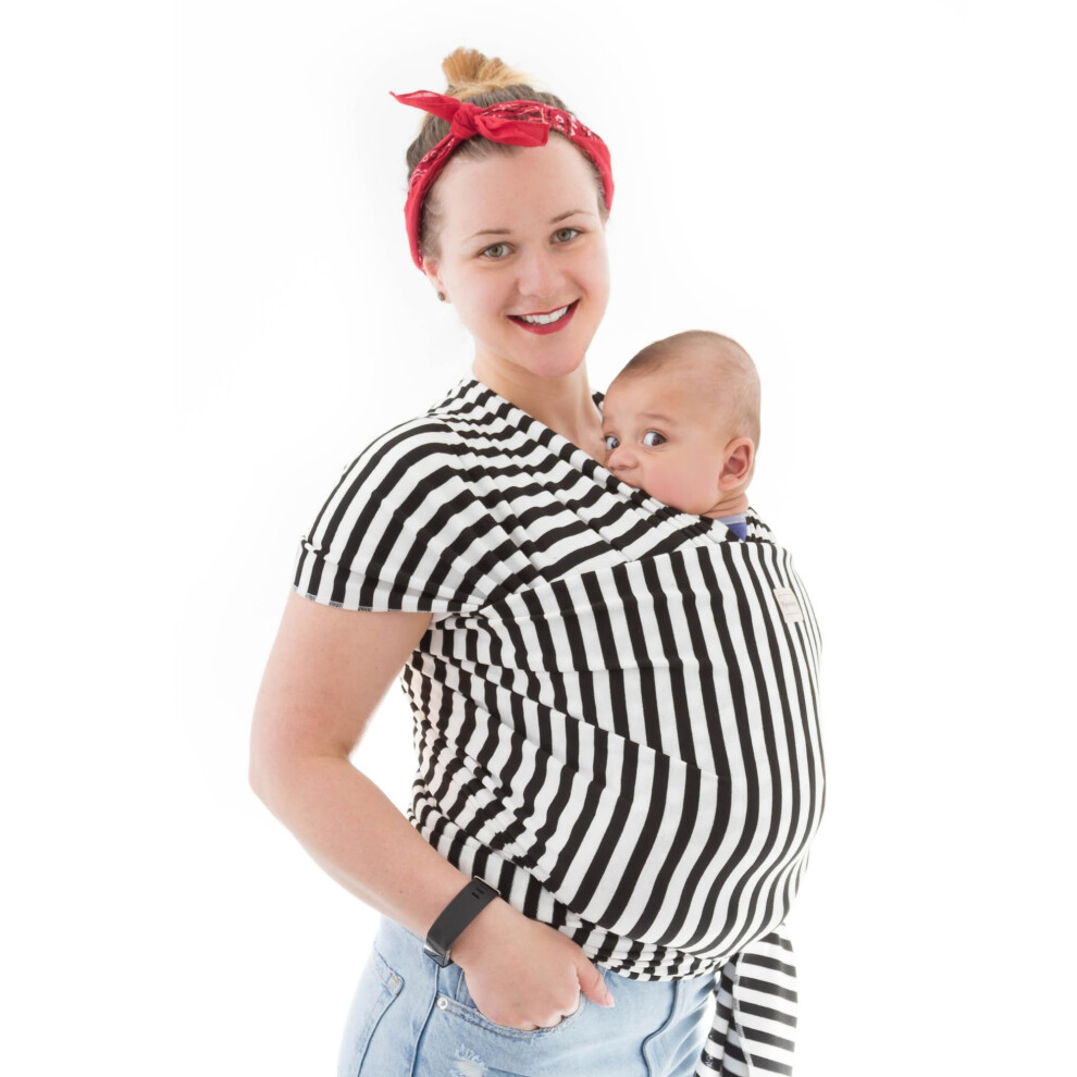 Baby Sling Wrap Newborn To Toddler Carrier 7-35Lb - Soft Stretchy Baby Wrap Sling - Safety Tested - Hands-Free Baby Wrap Carrier - Newborn Sling Ryloobaby