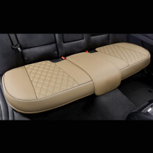 Black Panther PU Leather Rear Bench Car Seat Cover Protector Fits 90% of 4-dr Vehicles for Seat Bottom Only (Not for Pickup Truck and Large SUV),