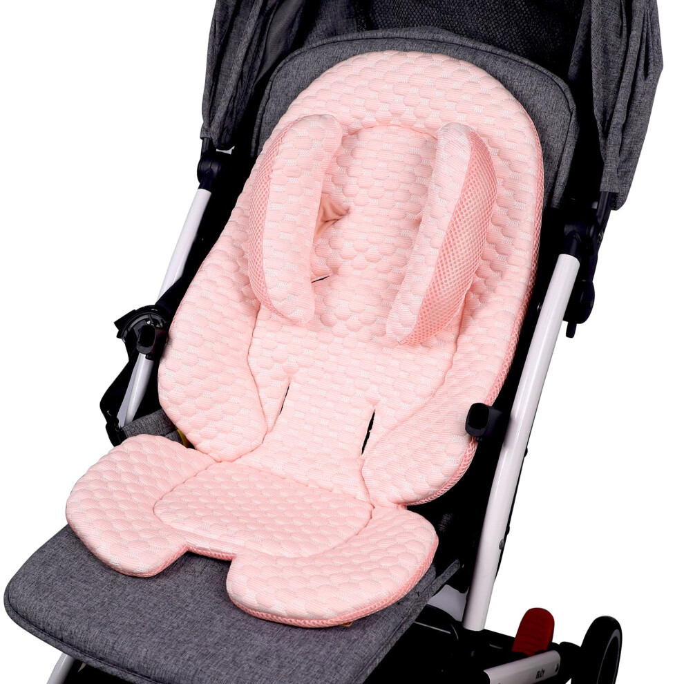 Kakiblin Infant Car Seat Insert, Baby Car Seat Cooler Pad, Breathable Mesh Infant Carseat Cooling Pad Insert Liner For Summer, Stroller Cooling For