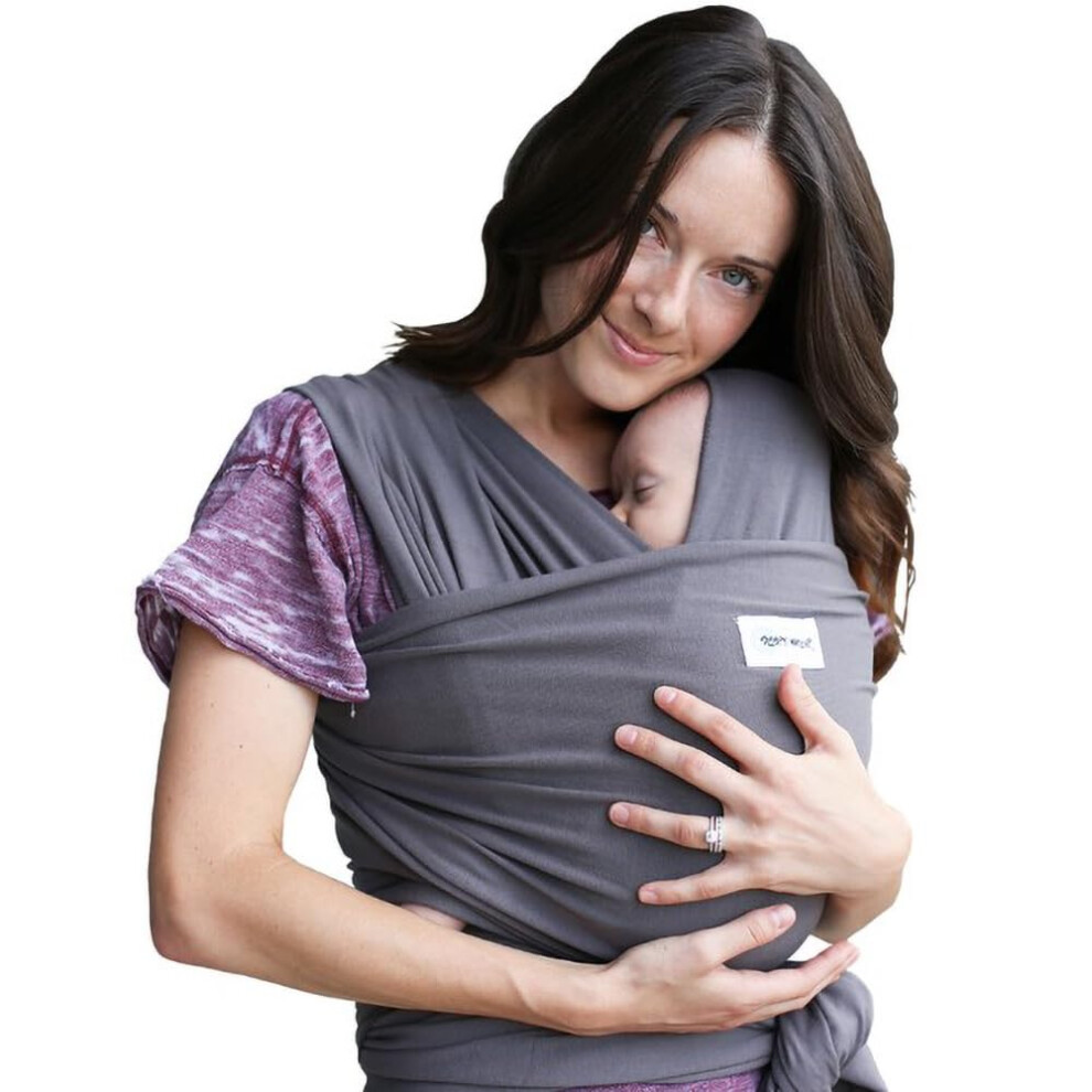Baby Carrier Newborn To Toddler (7-35 Lbs/3-15 Kg) - Hands-Free & Hip-Healthy Baby Wrap Carrier, Machine-Washable & Breathable (Grey) Grey Sleepy Wrap