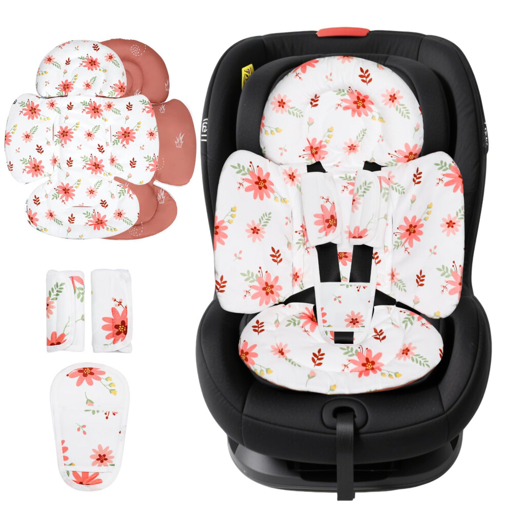 Kakiblin Infant Insert Compatible With 4Moms Mamaroo Swing Graco Swing And Car Seat,Infant Car Seat Insert For Newborn Girls Boys,Breathable