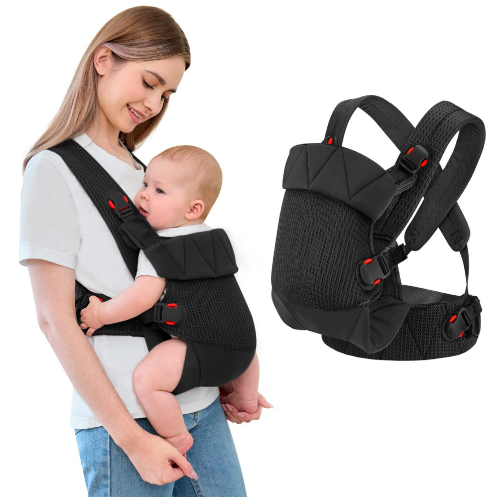 Baby Carrier Newborn To Toddler Ergonomic Infant Carrier Wrap Front & Back Backpack Carry Portable Holder Carrier Sling For Toddler Newborn Iulonee