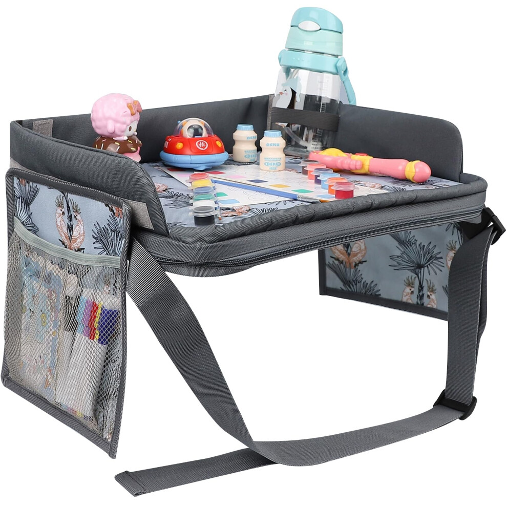 Kids Car Table,Upgraded Travel Tray For Airplane And Road Trips,Lap Desk Essential Accessories Yznlife