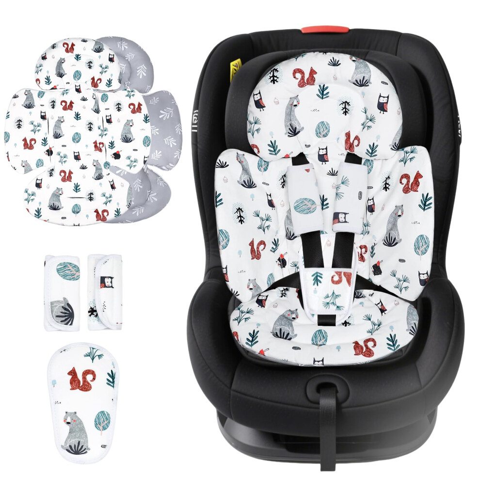 Kakiblin Infant Insert Compatible With 4Moms Mamaroo Swing Graco Swing And Car Seat,Infant Car Seat Insert For Newborn Girls Boys,Breathable