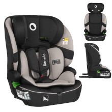 LIONELO Car Seat BILLY FIX I-SIZE Universal fit with ISOFIX or/& Seat Belt Installation for baby 12 months - 12 years old Group 1/2/3, 76 to 150 cm,
