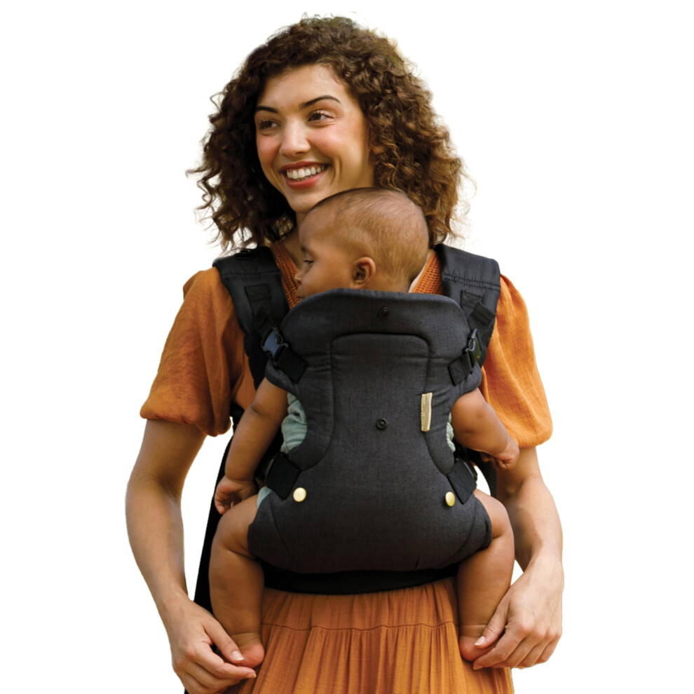 Flip 4-In-1 Convertible Baby Carrier, Adjustable, Ergonomic Babywearing, Registry Essential, Baby Carrier For Newborn To Toddler, And Black Infantino