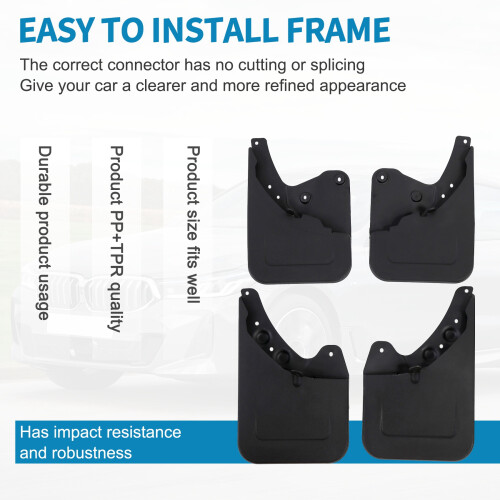 Mud Flaps  Guards for  Tacoma 2024 Accessories Front & Rear Mud Guards  Mudguards Kit 1