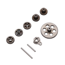 Kit D'Engrenages Rc Trempé en Acier à Engrenages 8 Pièces pour Pièces de Mise à Niveau de Voiture FMS FCX24 1/24 RC