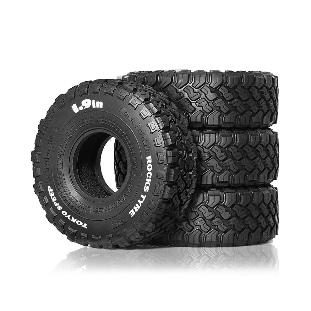 Tauoh 4Pcs 1.9Inch 116Mm Rubber Tires For 1/10 Rock Track Redcat Scx10 Ii Axial Yikong D90 Trx4 Trx6 Rc Car Tyre