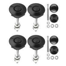 2set Drukknop met Snelsluiting op Motorkap en Motorkappennen, Slotclip, Autobumpervergrendelingsset