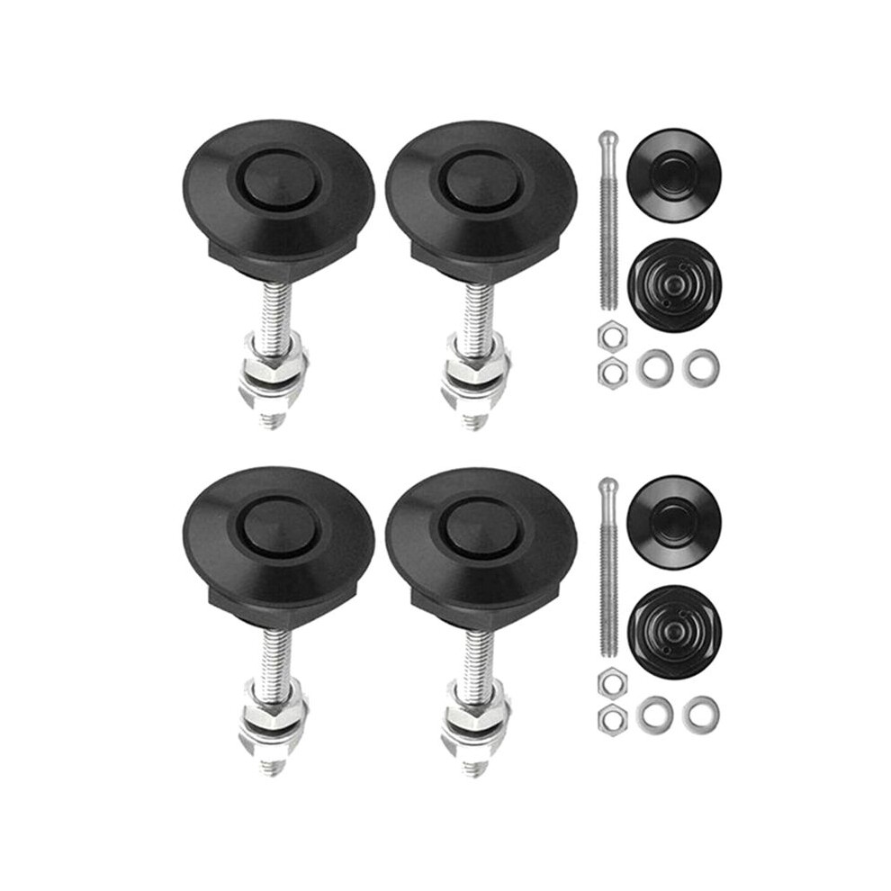 2Set Push Button Quick Release Hood Bonnet Pins Lock Clip Car Bumper Kit 4712510970563