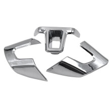 ABS Chrome Bilratt Dekoration Cover Trim Sticker Passar för MK5 MK6 Bora Tillbehör