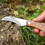 Yellow  Mushroom Knife Camping Hunting Survival Multi-Function Folding Grill Brush Tool 3